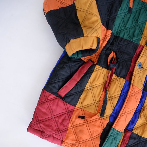 Colorful Patchwork Utility Jacket - Picture 10 of 15
